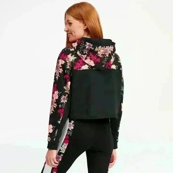 Puma Tops - Puma Floral Cropped Hoodie